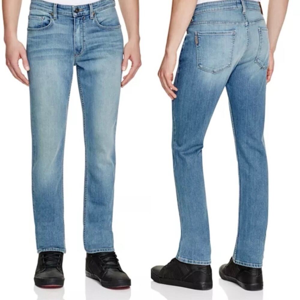 Paige Jeans Mens Lennox Size 32 Hemmed 29.5" Ogden wash Stretch - Picture 1 of 7